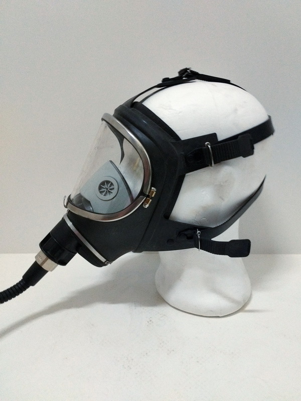 máscara oxigeno respirador goma cristal 2u